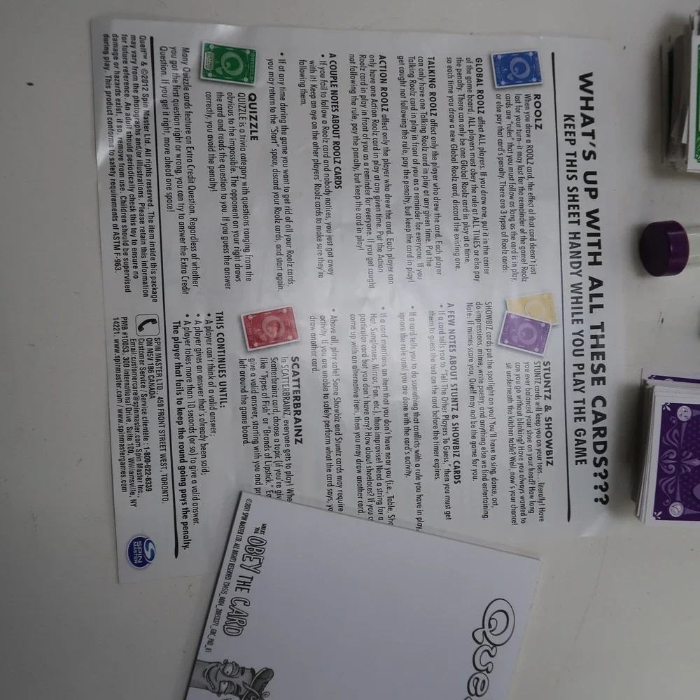 Quelf the Unpredictable Party & Pictionary Board Game Lot of 2 Ages 8+